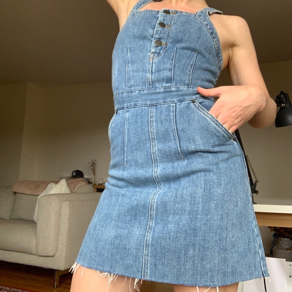 & Other Stories Denim Mini Dress - Picture 1 of 7
